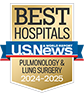 U.S. News and World Report Ranking Best Hospitals ranking 2024-2025 Pulmonology & Lung Surgery