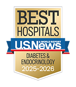 U.S. News and World Report Ranking Best Hospitals ranking 2024-2025 Diabetes & Endocrinology