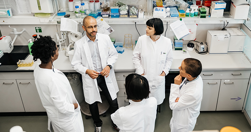 Group of scientists in a laboratory