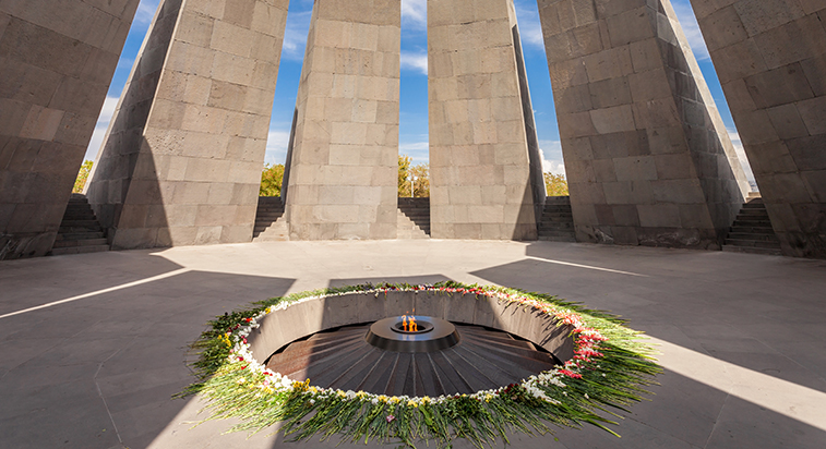 Inside Tsitsernakaberd - The Armenian Genocide memorial complex