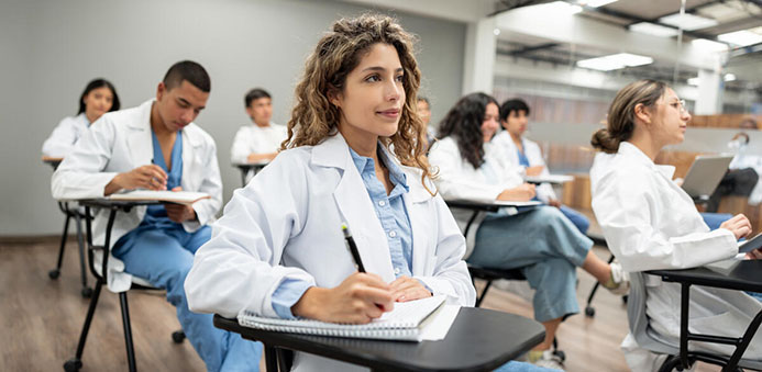 Medical Students in classroom for the DREAMSS Program