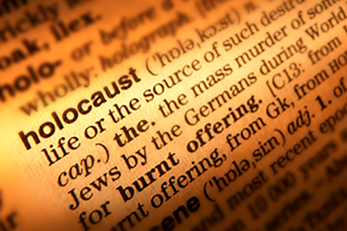 The word holocaust in the dictionary