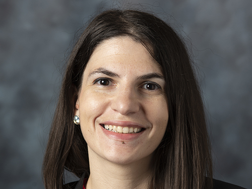 Angela Papalamprou, PhD, a postdoc in the laboratory of Dmitriy Sheyn, PhD at Cedars-Sinai.